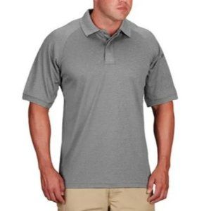 Men's Propper Snag Free Heather Gray Polo Shirt Size Medium F5322